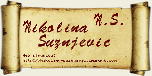Nikolina Sužnjević vizit kartica